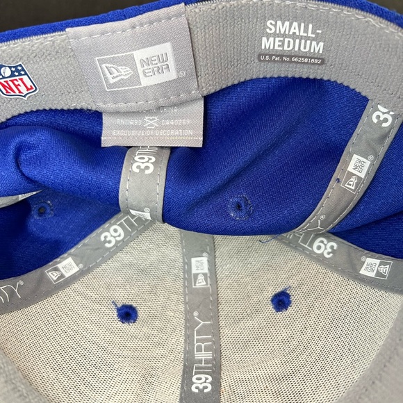 New York Giants New Era 2017 NFL Sideline 39THIRTY Fitted Hat- Royal - Picture 4 of 5